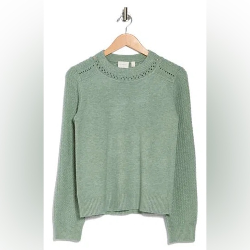 CYRUS | Eucalyptus Sage Crew Neck Sweater